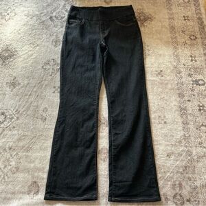 Chadwicks Black Pull On Bootcut Women's Jeans Size 10 Tall Shaping Shapewear